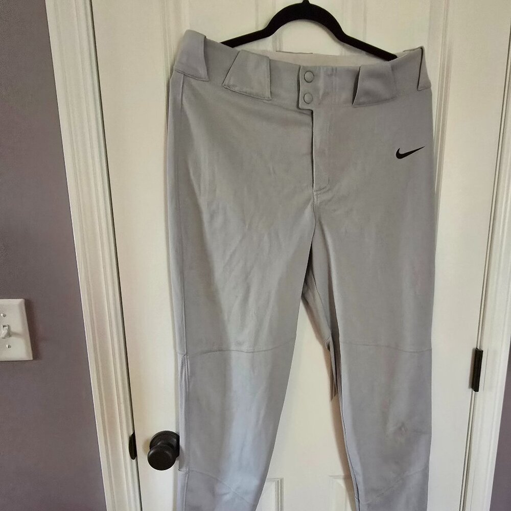 Nike Gray Mens Baseball Pants Size M medium